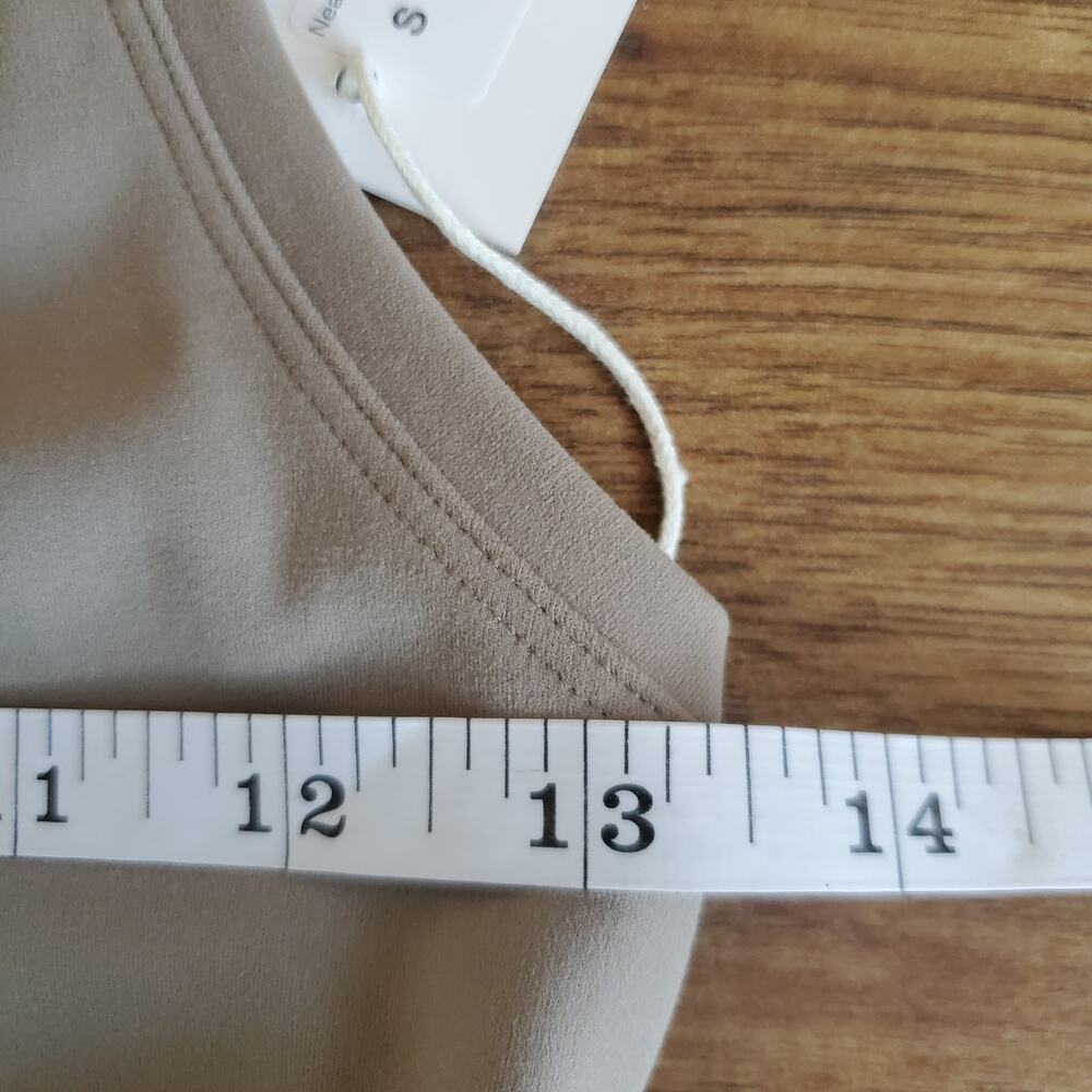 NEW exercere Tank Size Small Racerback Stretch Beige - Picture 5 of 6